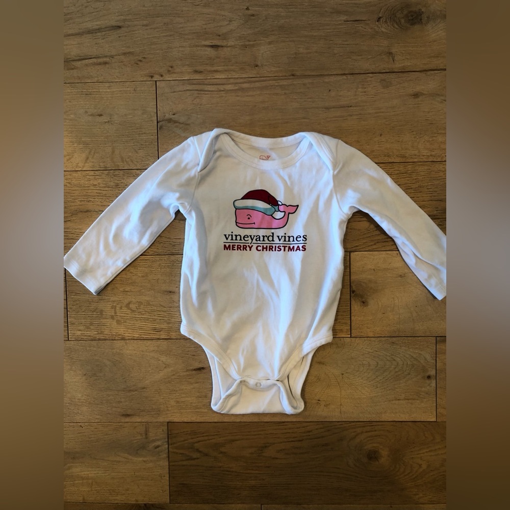Christmas Vineyard Vine Onesie.